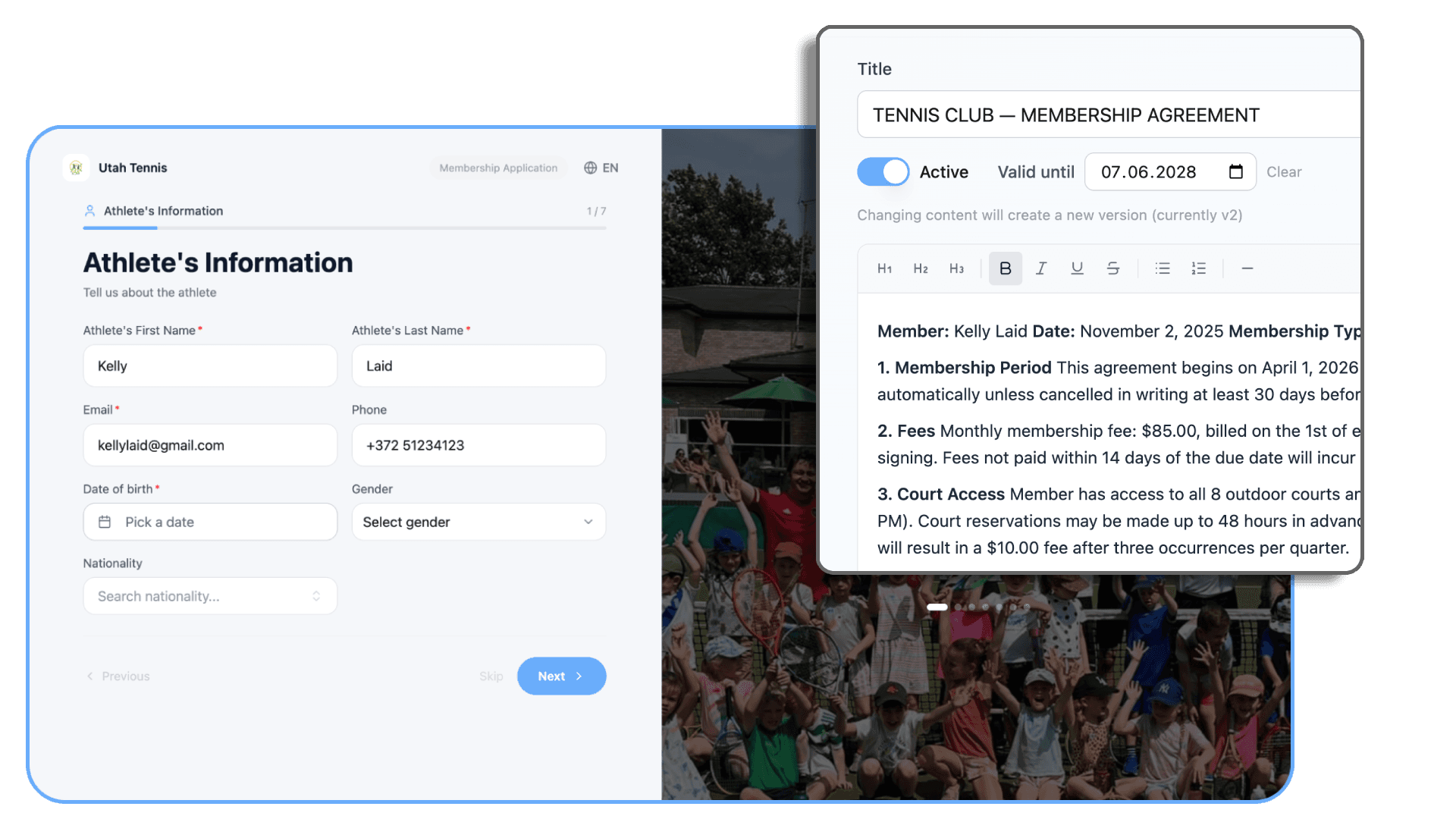 Joining Forms and Contracts